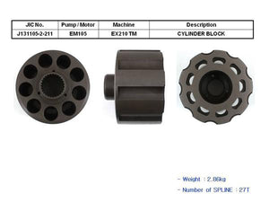 JIC EM105 Cylinder Block - SealKitIndia.com