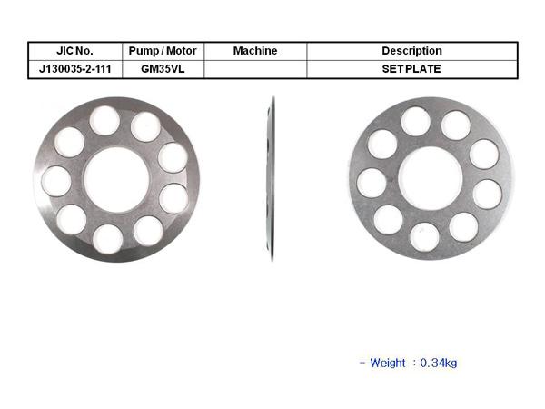 JIC GM35VL Set Plate & Ball Guide (Retainer Plate) - SealKitIndia.com
