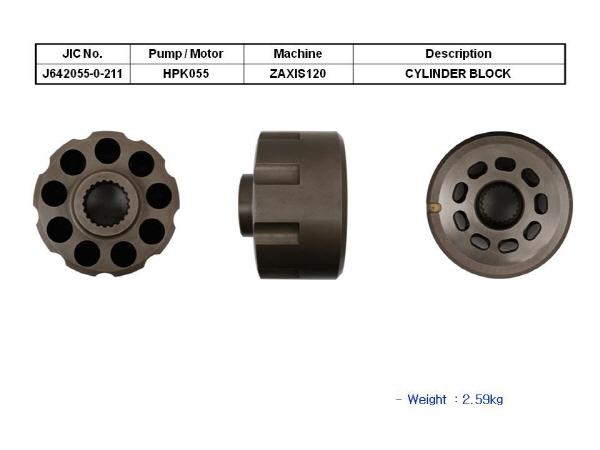 JIC HPK055 Cylider Block With Valve Plate Front (RH) - SealKitIndia.com