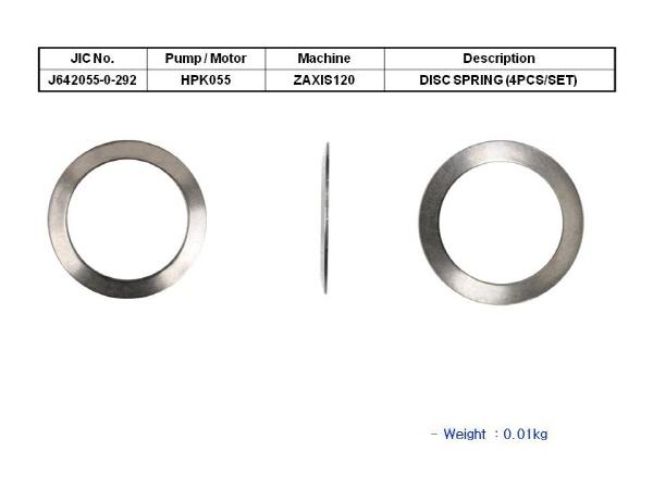 JIC HPK055 Disc Spring (4 pieces/Set) - SealKitIndia.com