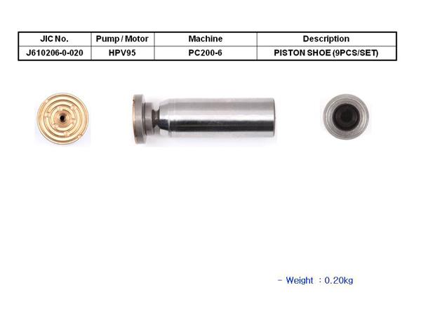 JIC HPV95 Piston Shoe Set (9 Pieces/Set) - SealKitIndia.com
