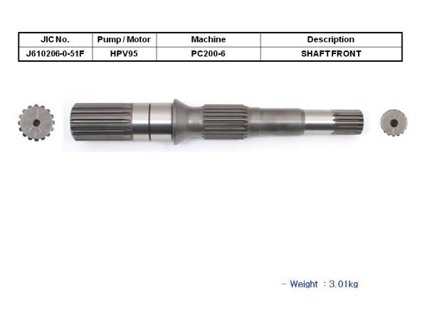 JIC HPV95 Shaft (Front) - SealKitIndia.com