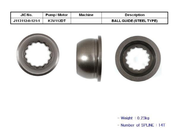 JIC K3V112DT Set Plate + Ball Guide (Steel) - SealKitIndia.com