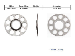 JIC K3V112DT Set Plate + Ball Guide (Steel) - SealKitIndia.com
