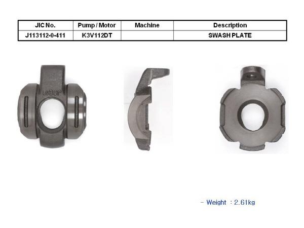 JIC K3V112DT Swash Plate + Support - SealKitIndia.com