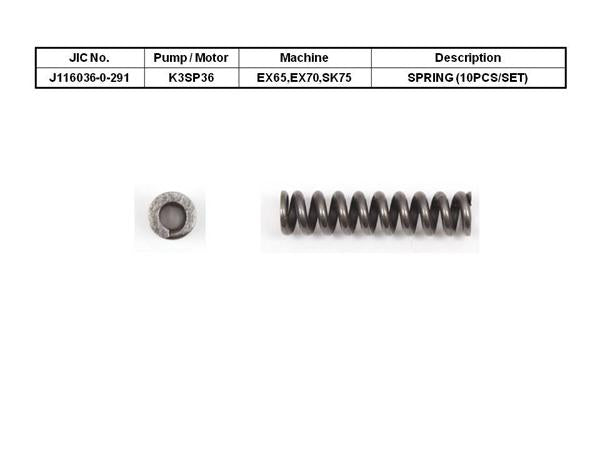 JIC K3SP36 Spring (10 pieces/Set) - SealKitIndia.com