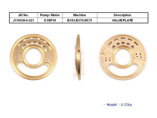 JIC K3SP36 Valve Plate - SealKitIndia.com