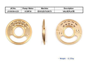 JIC K3SP36 Valve Plate - SealKitIndia.com