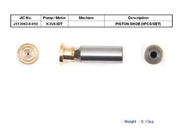 JIC K3V63DT Piston Shoe Set (9pcs/set) - SealKitIndia.com