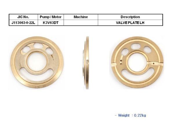 JIC K3V63DT Valve Plate LH - SealKitIndia.com