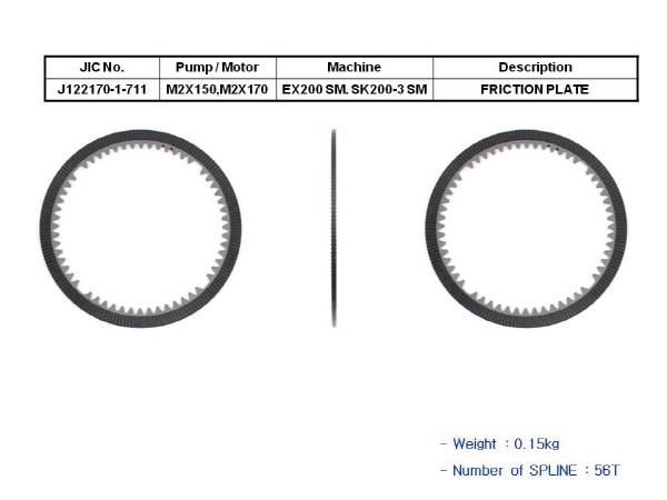 JIC M2X170/M2X150 Friction Plate - SealKitIndia.com