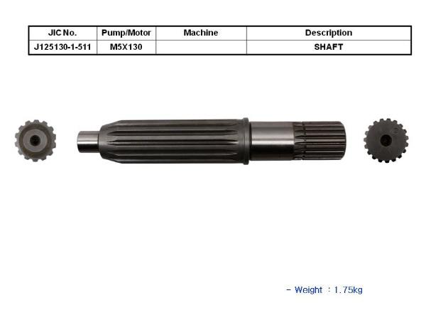 JIC M5X130 Shaft - SealKitIndia.com