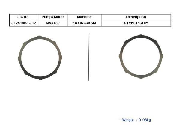 JIC M5X180CHB Steel Plate - SealKitIndia.com
