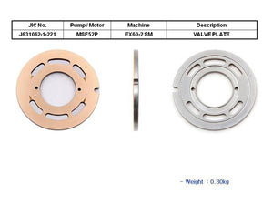 JIC MSF52P-2 Valve Plate - SealKitIndia.com