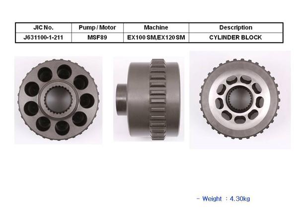 JIC MSF-89P-JN-V Cylinder Block With Valve Plate - SealKitIndia.com