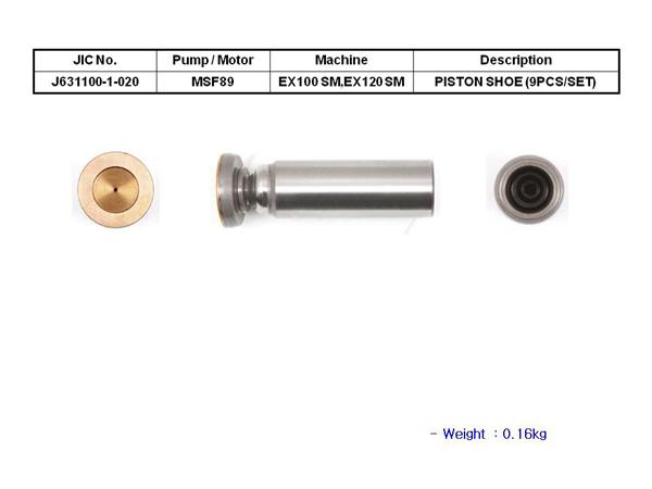 JIC MSF-89P-JN-V Piston Shoe Set (9 Pieces/Set) - SealKitIndia.com